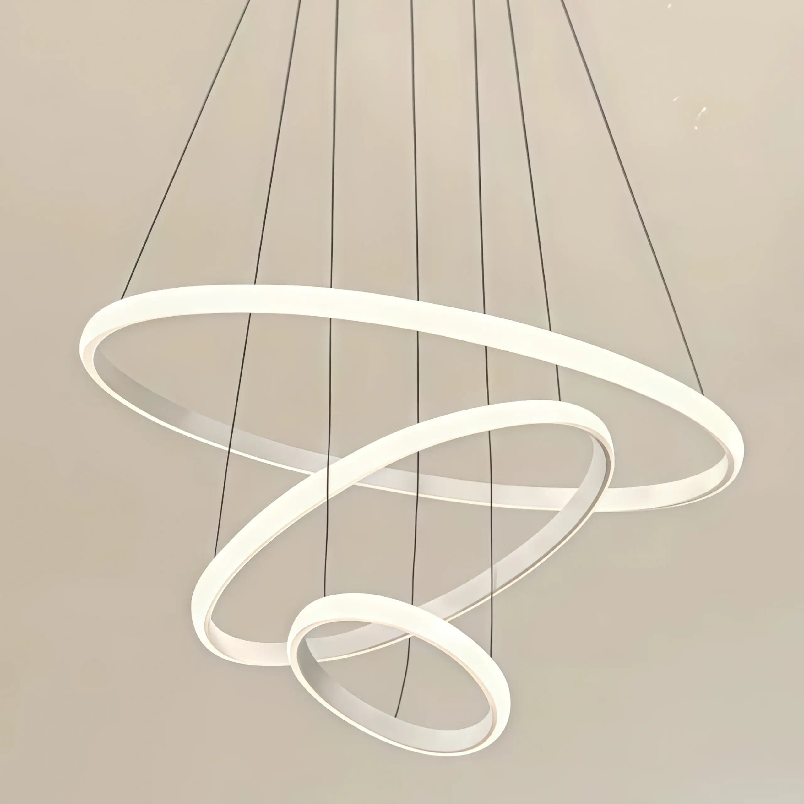 Velora Modern Metal Ring Pendant Light – Fixture for Living